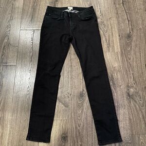Original Weatherproof Vintage Black grey Slim Straight Fit Pants size 4 women